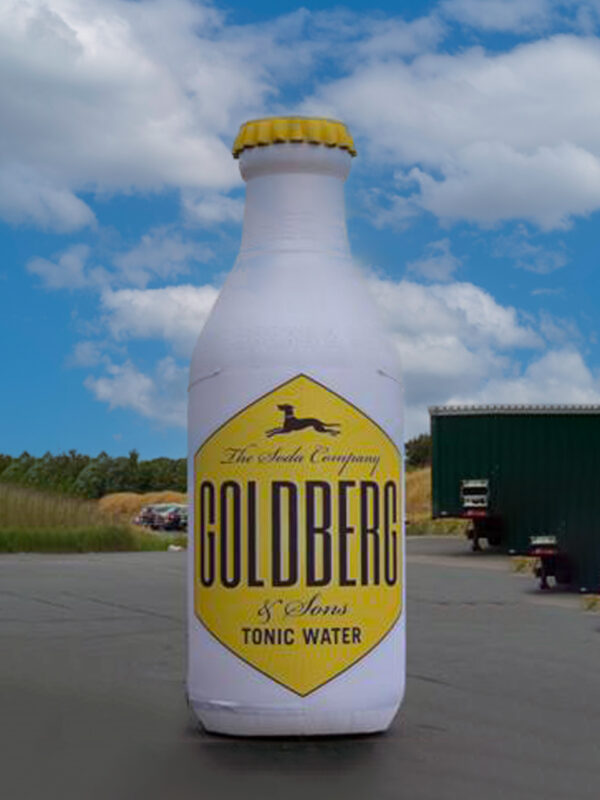 Blowup Bottle GOLDBERG Tonic Water 4m – Bild 2