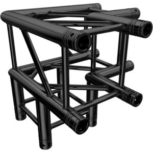 Eurotruss FD34 90° Ecke m. Abg. (schwarz)