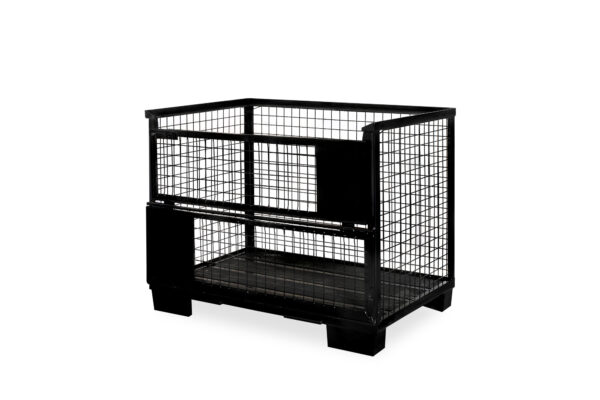 Gitterbox schwarz klappbar