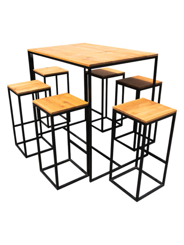 Stehtisch / Hochtisch Holz – Bild 2